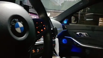 bmw 330i xDrive 19년식 엠비언트 G20 엠비언트풀세트 시공작업] 3시리즈 G바디 LED엠비언트 무드등 실내드 스피커 BMW엠비언트 스피커튜닝 대구앞산씨앤디인터내셔널