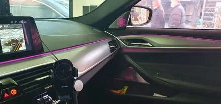 BMW G30 520d 회오리트위터+미드레인지 커버 장착 작업 대구 BMW튜닝 G30회오리스피커 실내 시공후기 엠비언트 튜닝 수입차정비 전문 씨앤디LED미드커버 바워스ST