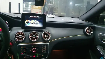 벤츠 CLA 200d 송풍구 엠비언트 도어엠비언트 풋등 장착작업  엠비언트 라이트 무드등 대구 카센터 수입차 정비 튜닝 수리 전문점 씨앤디인터내셔널