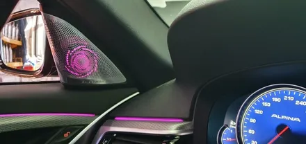 BMW G30 520d 회오리트위터+미드레인지 커버 장착 작업 대구 BMW튜닝 G30회오리스피커 실내 시공후기 엠비언트 튜닝 수입차정비 전문 씨앤디LED미드커버 바워스ST