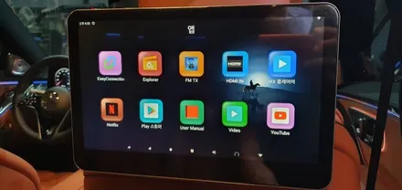 벤츠 S450 22년식 액티브 엠비언트 라이트 부메스터 모니터 리어 LR RH 교체 시공 후기, 벤츠 부메스터 튜닝 전문점 실내 분위기등 무드등 대구 대명동 씨앤디인터내셔널