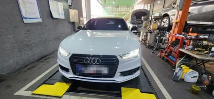 [C&D인터내셔널] 아우디A7 C7 16년식 55TDI 전동트위터 뱅앤올룹슨 전동트위터 장착작업, 아우디 스피커 튜닝 아우디수리 LED 업다운 스피커 대구 전문점 수입차 정비및튜닝