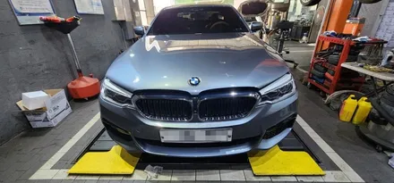 BMW 5시리즈 G30 520d M 스포츠패키지 20년식 엔진오일교환, 연료필터교체, 에어컨필터교체 작업 BMW520d오일교환 G30연료필터 부품 교환 후기 대구수입차정비 씨앤디