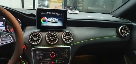 벤츠 CLA 200d 송풍구 엠비언트 도어엠비언트 풋등 장착작업  엠비언트 라이트 무드등 대구 카센터 수입차 정비 튜닝 수리 전문점 씨앤디인터내셔널