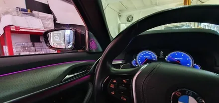 BMW G30 520d 회오리트위터+미드레인지 커버 장착 작업 대구 BMW튜닝 G30회오리스피커 실내 시공후기 엠비언트 튜닝 수입차정비 전문 씨앤디LED미드커버 바워스ST