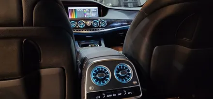 벤츠 W222 S350 L 20년식 LED송풍구 + 부메스터 + LED리어송풍구 시공 장착 후기 BENZ S클래스 실내 엠비언트 분위기 조명 튜닝 전문점 대구 남구 씨앤디인터내셔널
