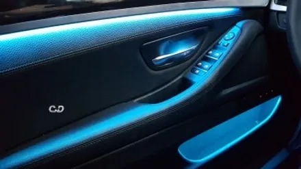 :: 대구 튜닝샵 528i F10 13년식 엠비언트 잘하는 곳 🌈:: BMW 5시리즈 3색 엠비언트(가변) 장착 - 주황색 / 아이스블루 / 화이트  :: 수입차 전문점 씨앤디✔
