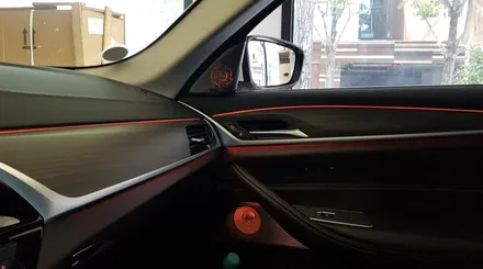 BMW G30 520d 회오리스피커 + 미드커버 + 미드스피커 장착 작업 대구 BMW튜닝 전문점 씨앤디인터내셔널 5시리즈 LED 엠비언트 회오리트위터 LED미드레인지 커버