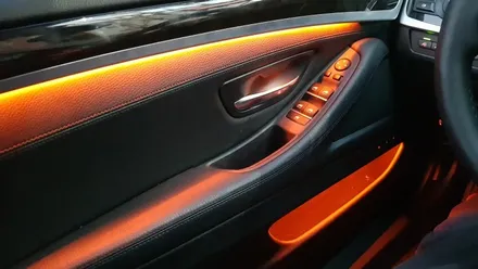 BMW 5시리즈 F10 528i 실내 엠비언트 라이트 가변 3색 LED 무드등 튜닝 시공후기 대구 씨앤디인터내셔널
