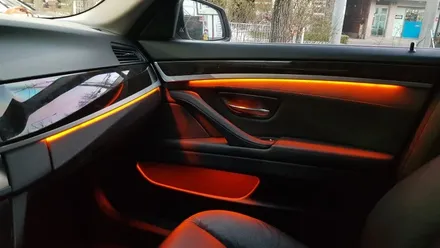 BMW F10 5시리즈 가변 엠비언트 라이트 3색 실내 튜닝 작업, 무드등 분위기등 가변엠비언트 옵션 수입차 정비 수리 튜닝 전문점 대구 카센터 씨앤디인터내셔널