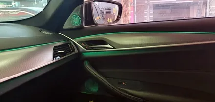 BMW G30 520d 회오리트위터+미드레인지 커버 장착 작업 대구 BMW튜닝 G30회오리스피커 실내 시공후기 엠비언트 튜닝 수입차정비 전문 씨앤디LED미드커버 바워스ST