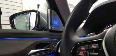: BMW G30 520d 바워스앤윌킨스ST 회오리트위터, 미드커버 뱅앤올룹슨ST 미드스피커 장착 : 차량실내 분위기를 더욱 무드있게 연출하고싶다면? : 대구대명동 씨앤디인터내셔널