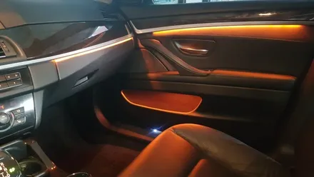 BMW 5시리즈 F10 528i 실내 엠비언트 라이트 가변 3색 LED 무드등 튜닝 시공후기 대구 씨앤디인터내셔널