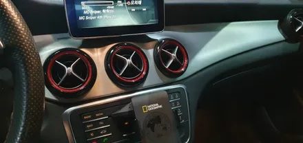 대구 벤츠 CLA 45 AMG 4매틱 송풍구, 도어트림, 대시보드 엠비언트 시공기 차량 내 분위기를 엠비언트 시공으로 반전! 대구엠비언트 엠비언트라이트 자동차엠비언트 엠비언트시공