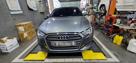 대구 엔진오일 교환 카센터 / 정비소 :: A3 8V (2018) 40 TFSI :: 쉘 ECO 5W30 및 에어크리너(에어필터), 오일필터, 에어컨 필터 교체 과정 :: 씨앤디