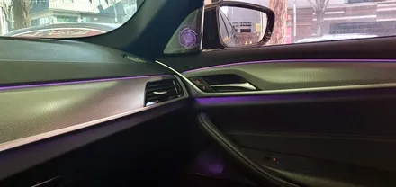 BMW G30 520d 회오리트위터+미드레인지 커버 장착 작업 대구 BMW튜닝 G30회오리스피커 실내 시공후기 엠비언트 튜닝 수입차정비 전문 씨앤디LED미드커버 바워스ST