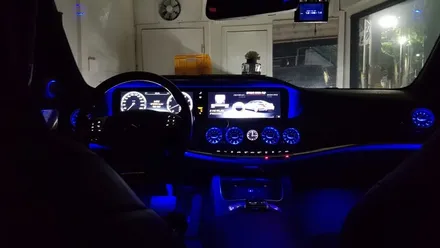 다양한 색상으로 날마다 다른 분위기 ✨ : 벤츠 W222 S500 송풍구 엠비언트, 부메스터st 선글라스함, 천장센터, 천장사이드 엠비언트 시공 : 대명동 대구씨앤디 :