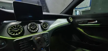벤츠 CLA클래스 C117 CLA45 AMG 4매틱 15년식 송풍구 엠비언트, 도어트림, 대시보드 엠비언트 라이트 장착 작업 CLA엠비언트 무드등 시공후기 벤츠튜닝전문점 대구씨앤디