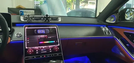 메르세데스 벤츠 S450 4MATIC 22년식 W223 부메스터 + 엑티브 엠비언트 + 리어 모니터 장착 시공후기 S클래스 신형 대구 남구 대명동 벤츠튜닝 전문점 씨앤디인터내셔널