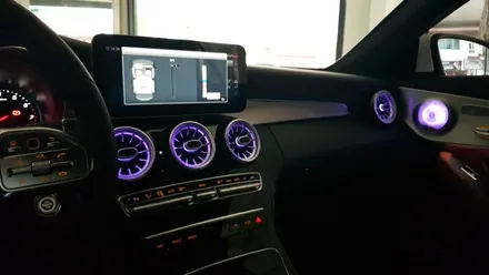 [대구씨앤디] 벤츠 C클래스 W205 C200 14\'-24\' LED 송풍구, 회오리트위터 시공 : 화려하지만 은은한 연출이 가능해 사랑받는 이 아이템 ❣ 남구 대명동 자동차용품 :