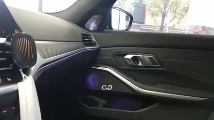 BMW g20 330i (2019) 엠비언트 풀세트 시공 : LED 회오리 트위터 포함 LED 스피커 : 실내 분위기를 느낌있고 감성적이게 ✨ : 라이트시공 : 대구 앞산 씨앤디