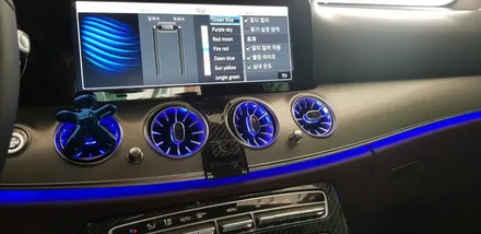 벤츠 E300 W213 부메스터ST 전동트위터 +LED송풍구 장착작업 벤츠튜닝 송풍구LED 전동스피커 엠비언트 실내튜닝 수입차전문점 대구벤츠전문점 대구앞산씨앤디인터내셔널