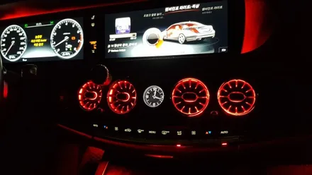 다양한 색상으로 날마다 다른 분위기 ✨ : 벤츠 W222 S500 송풍구 엠비언트, 부메스터st 선글라스함, 천장센터, 천장사이드 엠비언트 시공 : 대명동 대구씨앤디 :