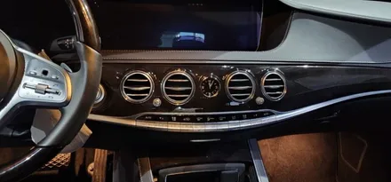 벤츠 W222 S350 L 20년식 LED송풍구 + 부메스터 + LED리어송풍구 시공 장착 후기 BENZ S클래스 실내 엠비언트 분위기 조명 튜닝 전문점 대구 남구 씨앤디인터내셔널