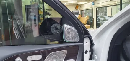 [대구씨앤디] 벤츠 GLE클래스 W167 GLE400d 19\'- 실내 앰비언트라이트 전동트위터 시공 및 사이드미러 교체 : 광각미러로 더욱 넓어진 사이드미러 : 남구대명동 씨앤디