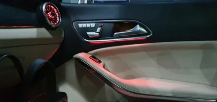 벤츠 CLA200 C117 15년식 터빈 송풍구, 엠비언트 라이트 벤츠 튜닝 송풍구엠비언트 실내엠비언트 도어엠비언트 풋등 대시보드엠비언트까지 대구 벤츠튜닝 수입차정비 전문 씨앤디