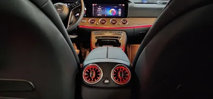 벤츠 W213 E250 22년식 LED송풍구 엠비언트 1열 2열, 4D부메스터 트위터, LED미드스피커커버 장착 튜닝작업 BENZ E클래스 실내 무드등 대구수입차튜닝 앞산 씨앤디