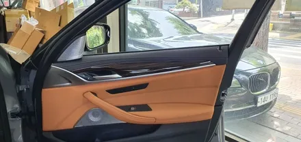 BMW 520i 회오리트위터, 미드커버, 미드스피커 커버 장착 대구 수입차 정비 및 튜닝 엔진오일 교환 전문점 씨앤디인터내셔널