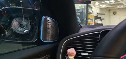 벤츠 Benz GLE 클래스 (W167) 부메스터 트위터 장착 설치작업! 특별한 아이템으로 실내를 나만의 스타일로!  자동차 카오디오 튜닝 차량 스피커 벤츠 엠비언트 실내 튜닝