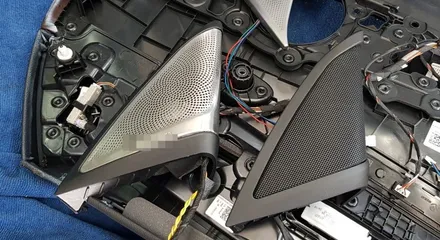 BMW G30 530i LED 회오리스피커 + 미드커버 + 뱅앤스타일 미드스피커 장착 작업 G30회오리트위터 5시리즈 실내 무드등 엠비언트 시공후기 대구 씨앤디인터내셔널 바워스st