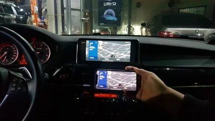 BMW E71 X6 안드로이드 10.25인치 모니터 교체 작업,bmw 수리 정비 튜닝 전문점 모니터 확장 안드로이드 7.1 대구 카센터 씨앤디인터내셔널