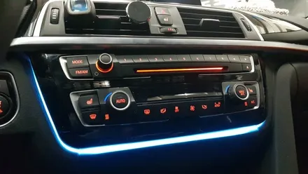 BMW 320d 실내 엠비언트 장착 작업 후기, 17년식 3시리즈 가변 도어 및 오디오 엠비언트 , 실내등 무드등 엠비언트 튜닝 전문점 수입차 정비 대명동 씨앤디인터내셔널