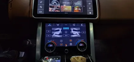 랜드로버 레인지로버 보그 4.4D 16년식 안드로이드 틸팅 12.3인치 대화면 모니터 및 LCD 공조기 터치스크린 모니터 장착 작업 L405 튜닝 시공후기 대구 씨앤디인터내셔널