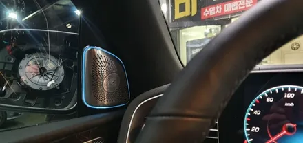 벤츠 Benz GLE 클래스 (W167) 부메스터 트위터 장착 설치작업! 특별한 아이템으로 실내를 나만의 스타일로!  자동차 카오디오 튜닝 차량 스피커 벤츠 엠비언트 실내 튜닝