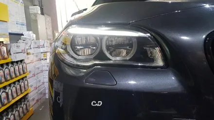 BMW 520d 헤드라이트 드라이버 모듈 교환 : 엠비언트 라이트 레드 장착 : 차량 분위기 : 차량 정비 : 차량 튜닝 : 대구 씨앤디