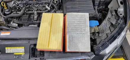 대구 엔진오일 교환 카센터 / 정비소 :: A3 8V (2018) 40 TFSI :: 쉘 ECO 5W30 및 에어크리너(에어필터), 오일필터, 에어컨 필터 교체 과정 :: 씨앤디