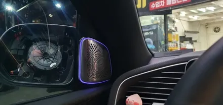벤츠 W167 GLE 엠비언트 부메스터 트위터 작업과 광각 효과가 있는 사이드미러 교체로 편리함과 화려한 변신 수입차전문점 대구자동차전문 수입차튜닝 대구 씨앤디인터내셔널