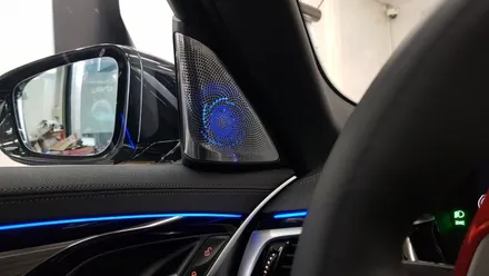 회오리엠비언트 회오리트위터 앰비언트 작업 🤔 : BMW 5시리즈 G30 530i B&Wst 회오리스피커 및 미드커버, 미드스피커 시공 : 자동차용품 자동차튜닝 [대구씨앤디]