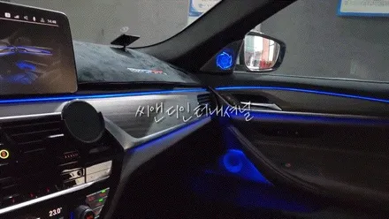 대구 남구 BMW 520i G30 21년식 :: 회오리트위터 풀셋, 도어라이트 시공 :: 회오리 엠비언트 :: BMW웰컴라이트 실내등 :: 대구 튜닝 전문 수입차 정비 씨앤디