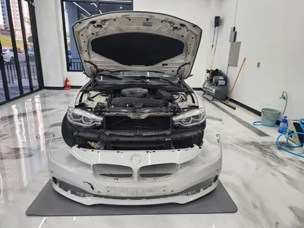 bmw 320d f30 비닐 프로그 샴페인 실버 고광택 필름으로 전체 랩핑 시공 하남 / 송파 래핑 전문점 / 하남 감일동