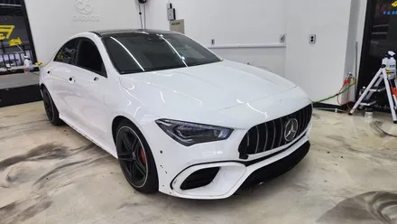 [공지] 하남 cla45 amg 랩핑제거 후 사틴블랙 랩핑 재시공 / 하남 감일동