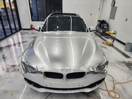 bmw 320d f30 비닐 프로그 샴페인 실버 고광택 필름으로 전체 랩핑 시공 하남 / 송파 래핑 전문점 / 하남 감일동