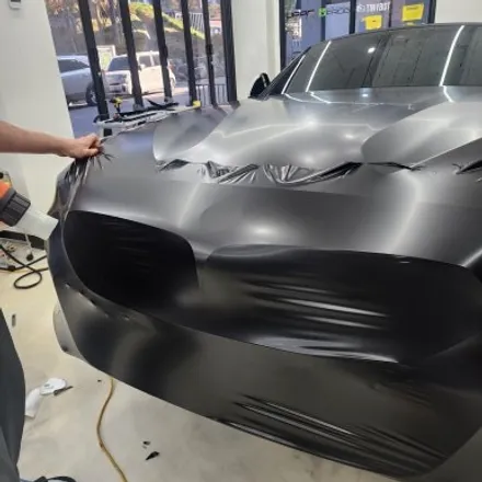 [공지] BMW Z4 사틴 블랙 전체 랩핑, 라이트 스모그 PPF 시공 후 모습. / 하남 감일동