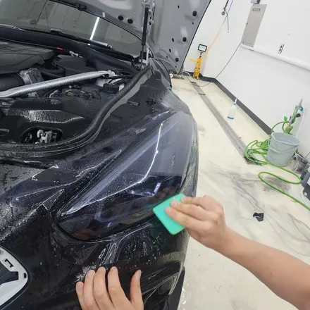 [공지] BMW Z4 사틴 블랙 전체 랩핑, 라이트 스모그 PPF 시공 후 모습. / 하남 감일동