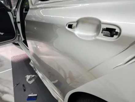 bmw 320d f30 비닐 프로그 샴페인 실버 고광택 필름으로 전체 랩핑 시공 하남 / 송파 래핑 전문점 / 하남 감일동