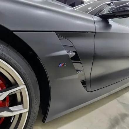 [공지] BMW Z4 사틴 블랙 전체 랩핑, 라이트 스모그 PPF 시공 후 모습. / 하남 감일동